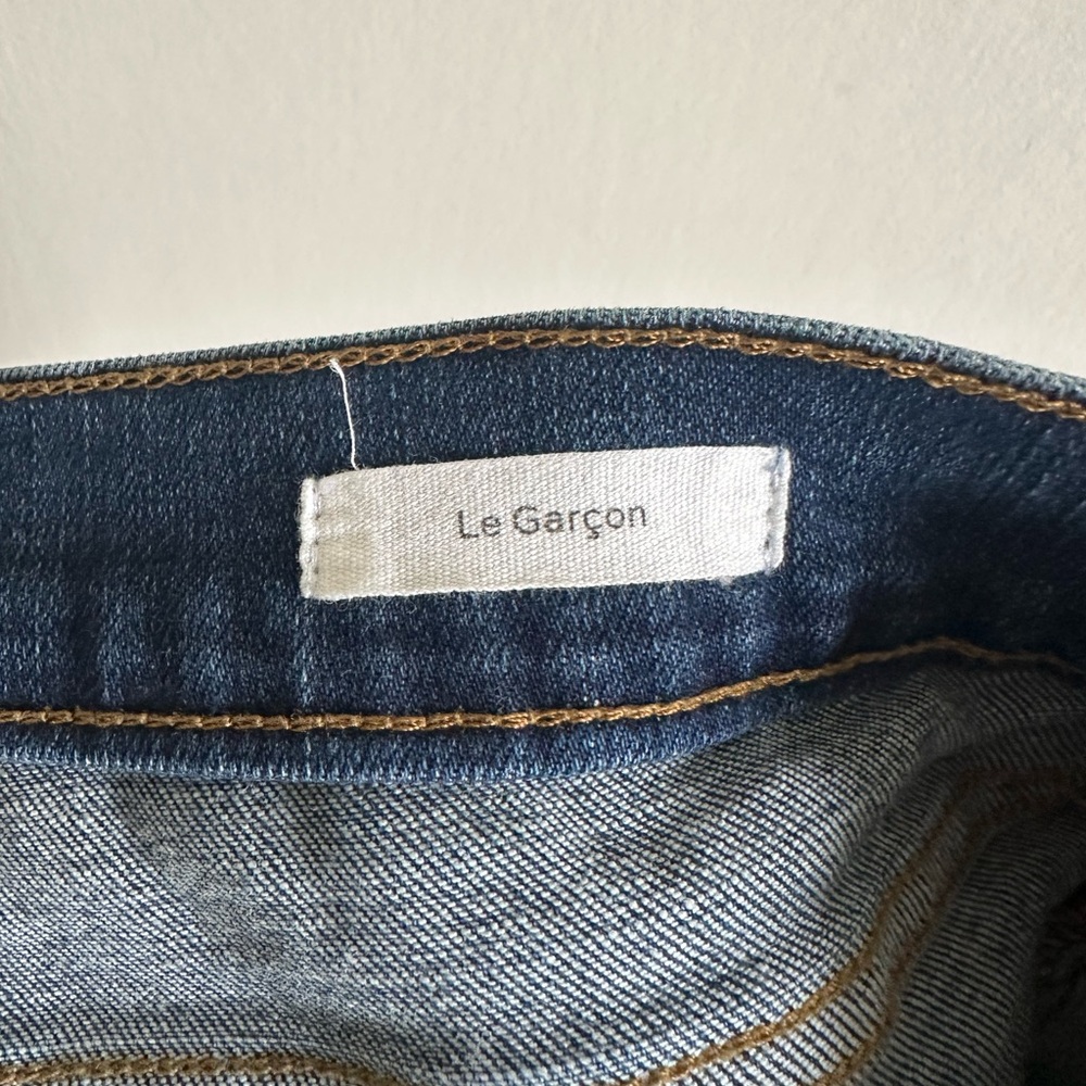 FRAME Designer Denim Classic Le Garçon Mid Rise Slim Fit Jeans size 27 EUC - Picture 7 of 8